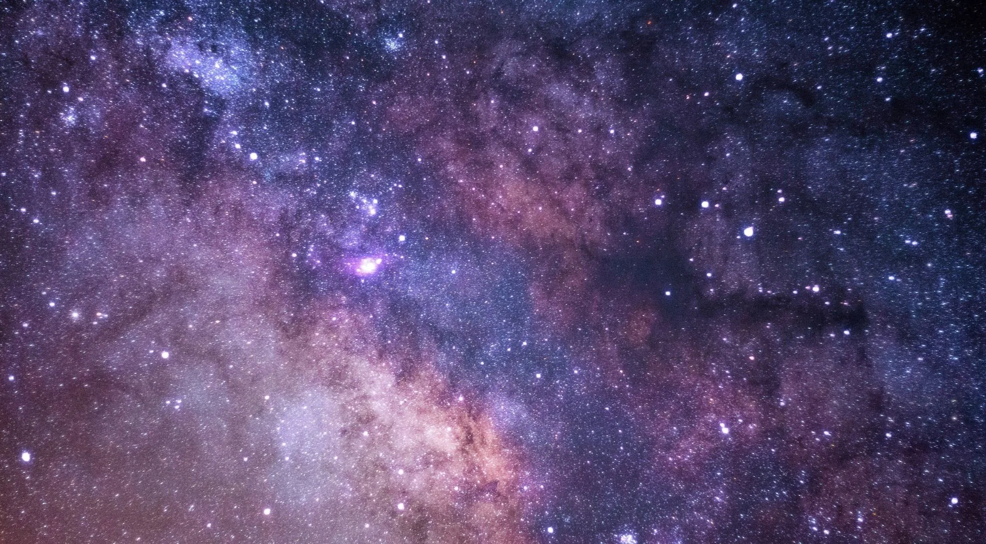 The bright galactic core of the Milky Way seen from Lake Tekapo